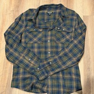 True Religion Plaid Button-Up Shirt